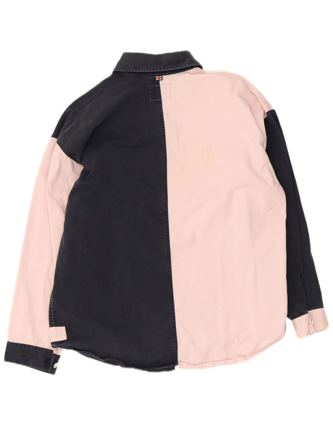 Hackett Herren-Pulloverhemd mit Grafik, Mittelschwarz, Colourblock-Baumwolle