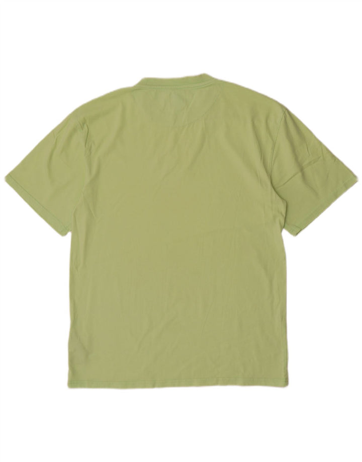 Karl Kani Herren-T-Shirt mit Grafik, mittelgrüne Baumwolle