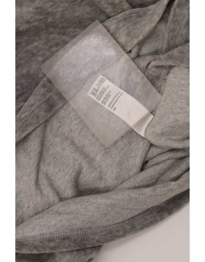 Marks & Spencer Damen Top Langarm UK 14 Large Grau Polyester