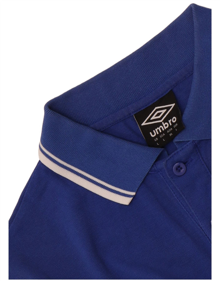 Umbro Herren Poloshirt Large Blau