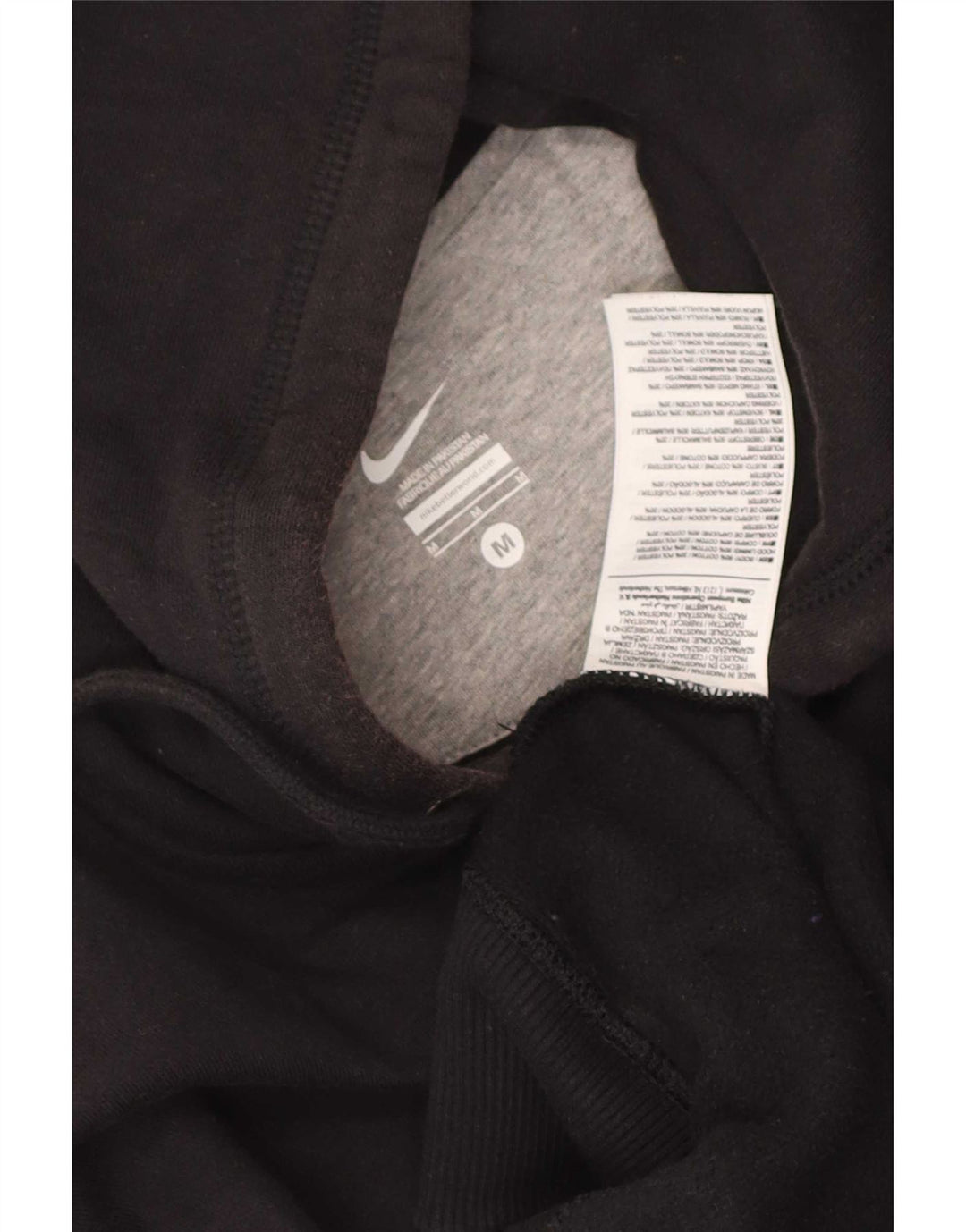 Nike Herren-Kapuzenpullover mit Reißverschluss, mittelschwarz, Baumwolle