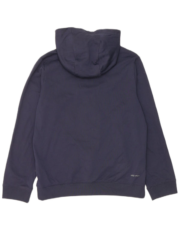 Nike Dri Fit Zip Hoodie-Pullover für Jungen, 13–14 Jahre, XL, Marineblau, Farbblock