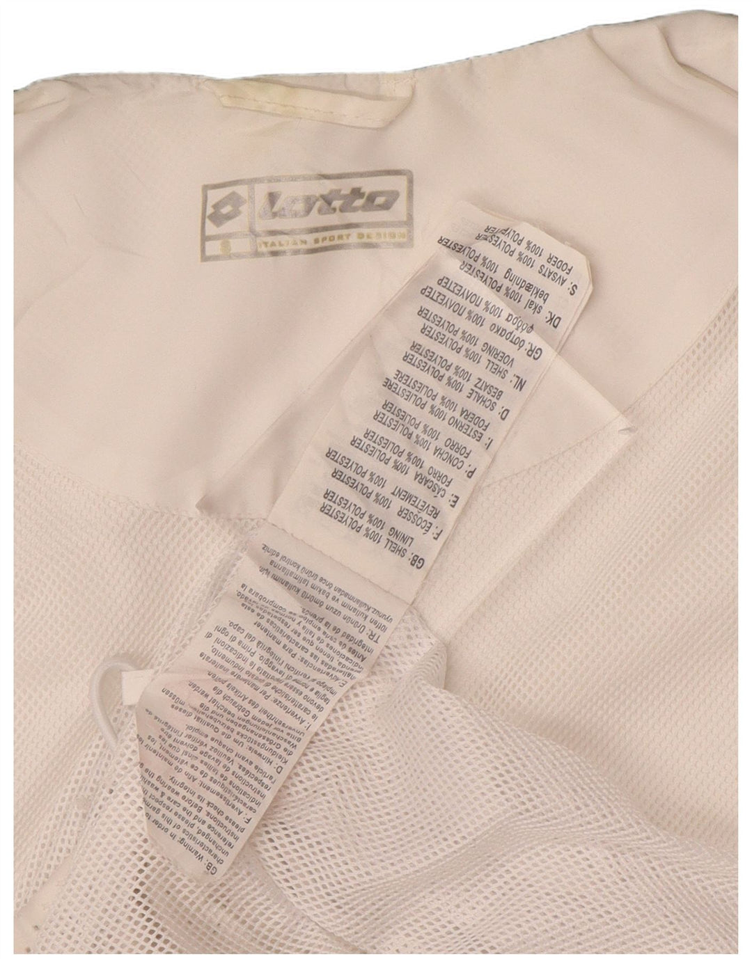 Lotto Herren Regenjacke UK 36/38 Small Weiß Colourblock Polyester