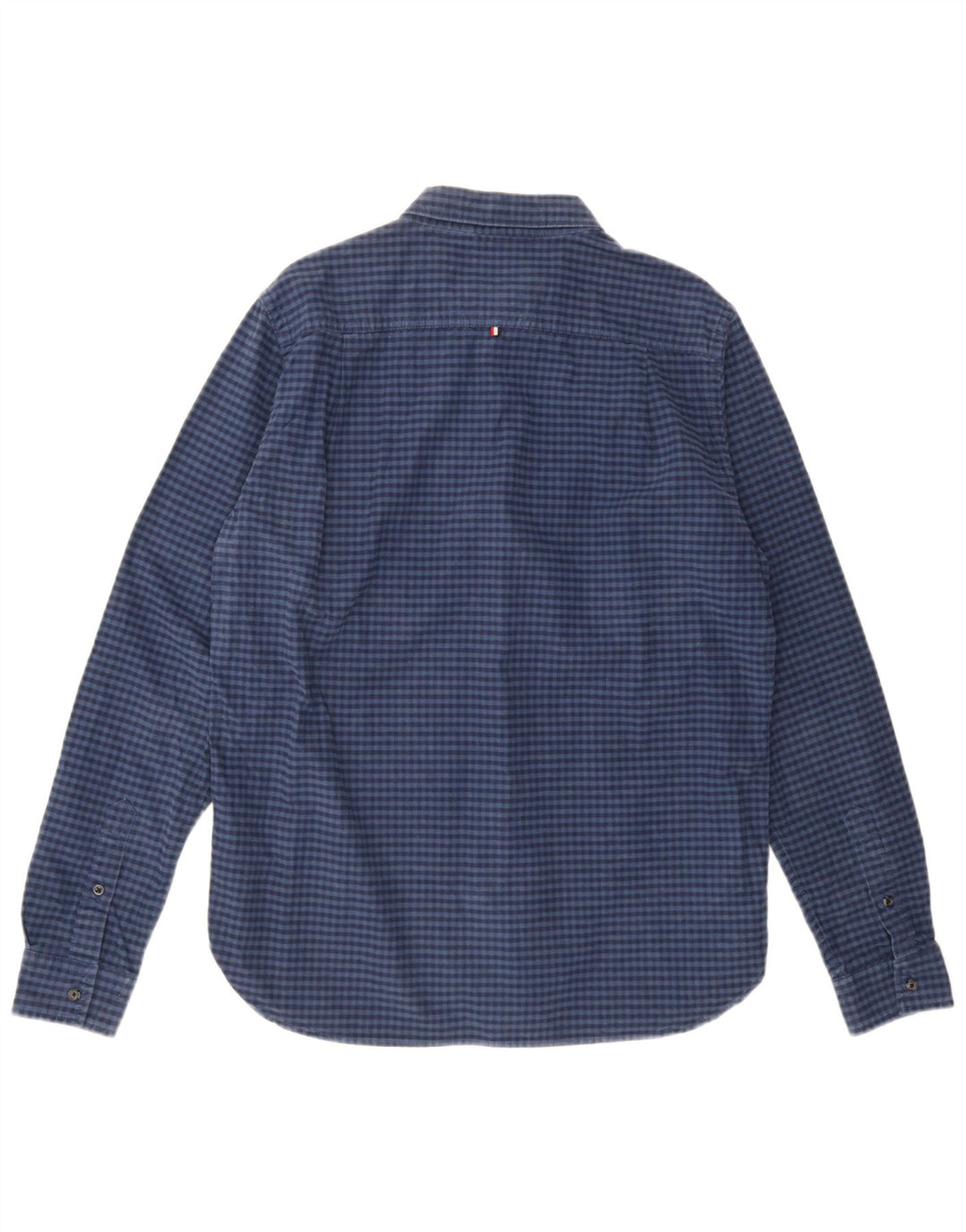 Superdry Herrenhemd XL aus marineblauer Gingham-Baumwolle