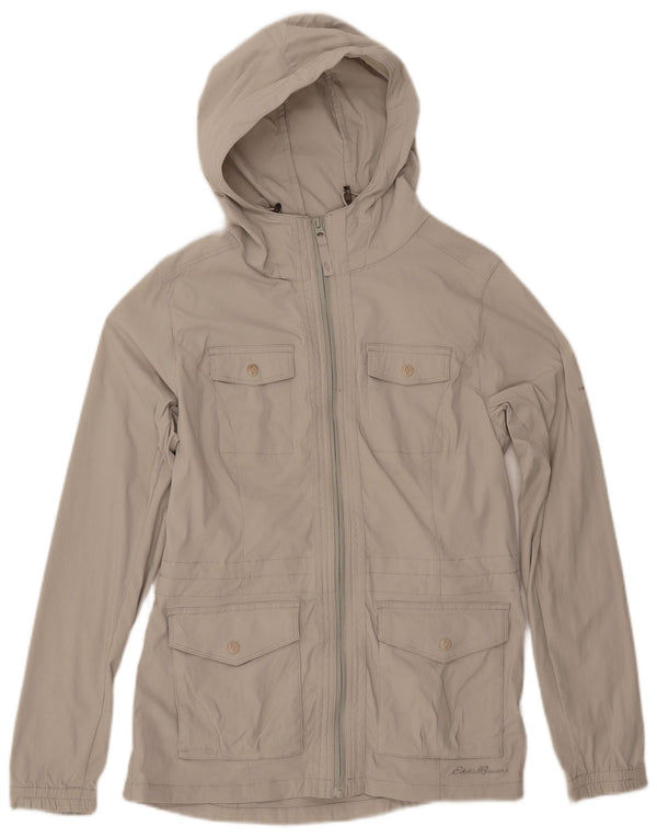 EDDIE BAUER Damen-Utility-Jacke mit Kapuze, UK 10, Small, Beige, Nylon