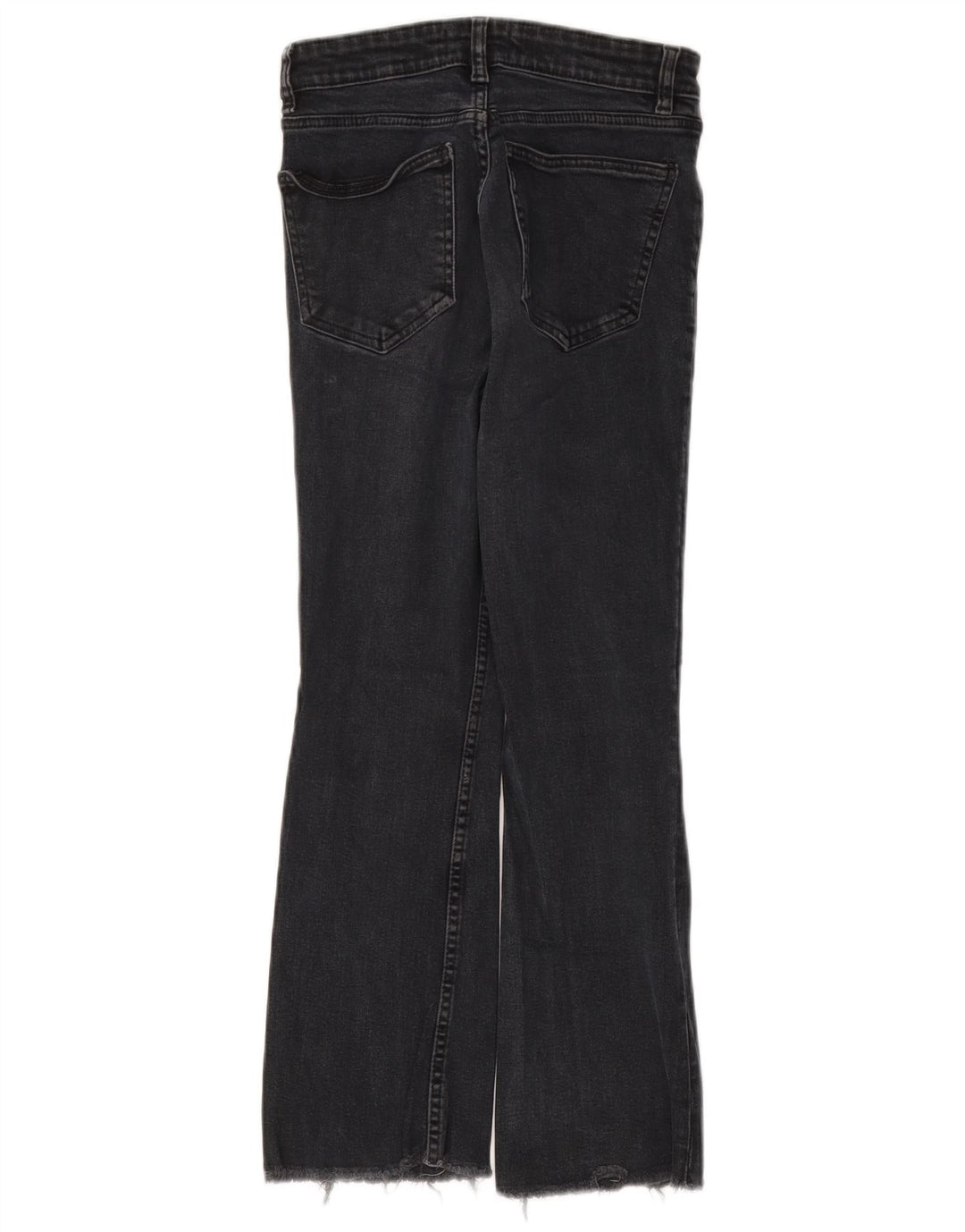 Zara Damen Bootcut Jeans EU 36 XS W26 L25 Schwarz