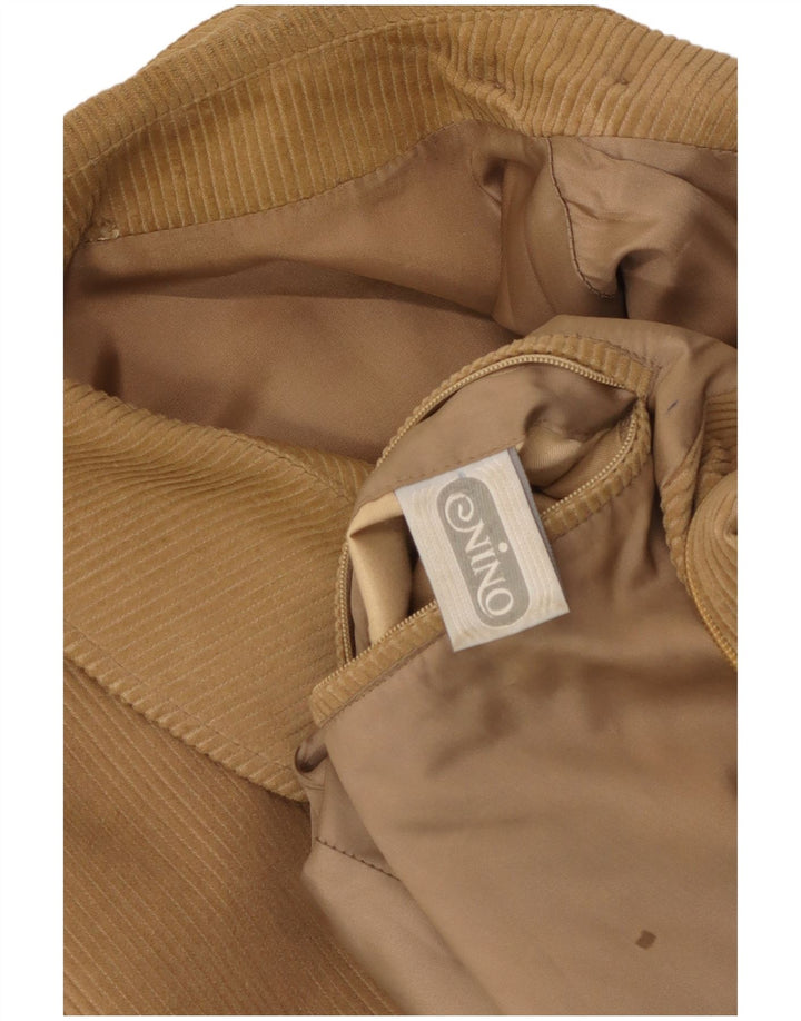 NINO Herren Cordjacke UK 38 Mittelbeige Baumwolle