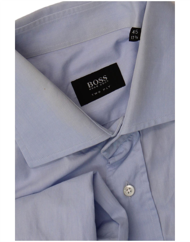 Hugo Boss Herrenhemd Größe 45 17 1/2 XL Blau