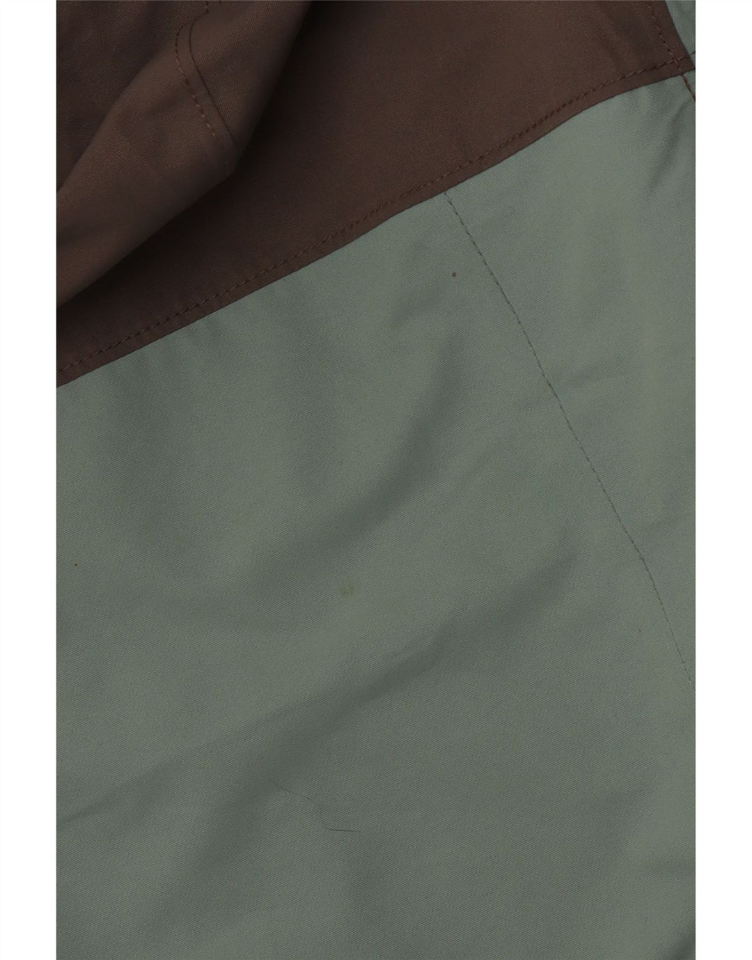 COLUMBIA Damen-Regenmantel mit Kapuze, UK 14, mittelgrünes Farbblock-Polyester