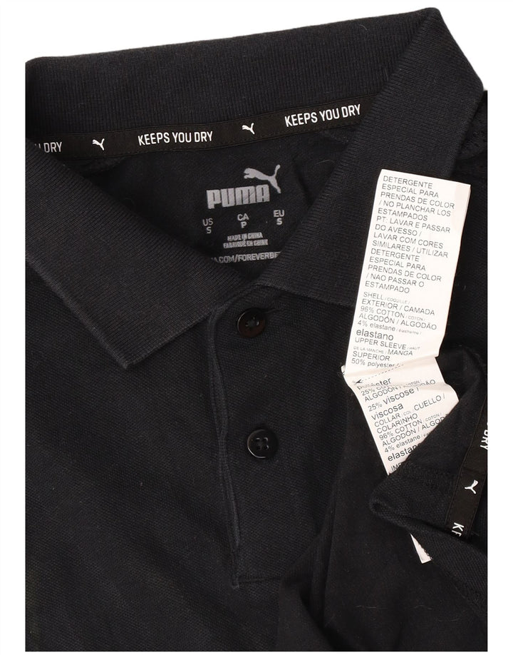 Puma Herren Poloshirt Small Schwarz Baumwolle