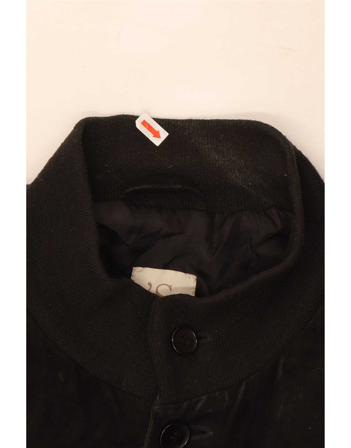 Gimo's Herren Wildlederjacke UK 44 XL Schwarzes Leder