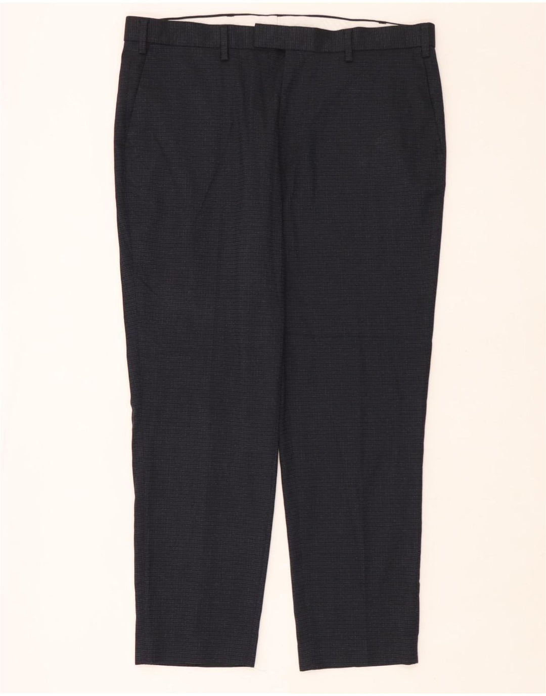 Marks & Spencer Gerade Freizeithose für Herren, W38, L29, Marineblau, Polyester