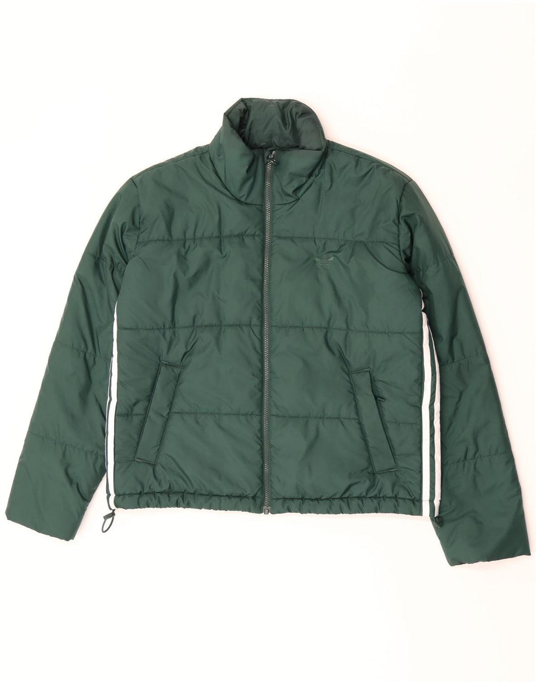 Adidas Damen Übergroße gepolsterte Jacke UK 10 Small Grün Polyester