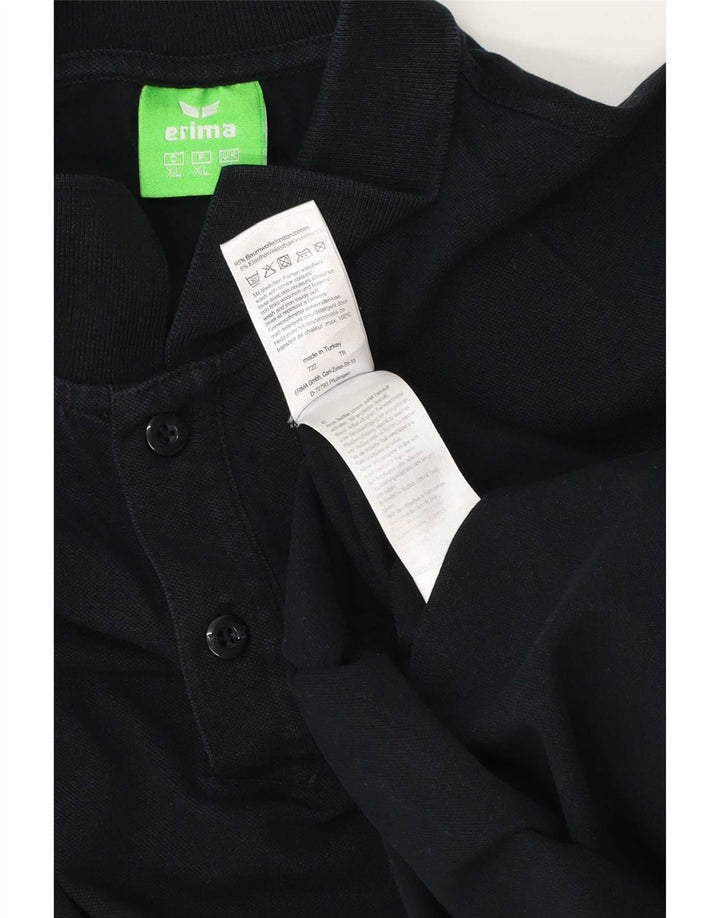 Erima Herren Poloshirt XL Schwarz Baumwolle