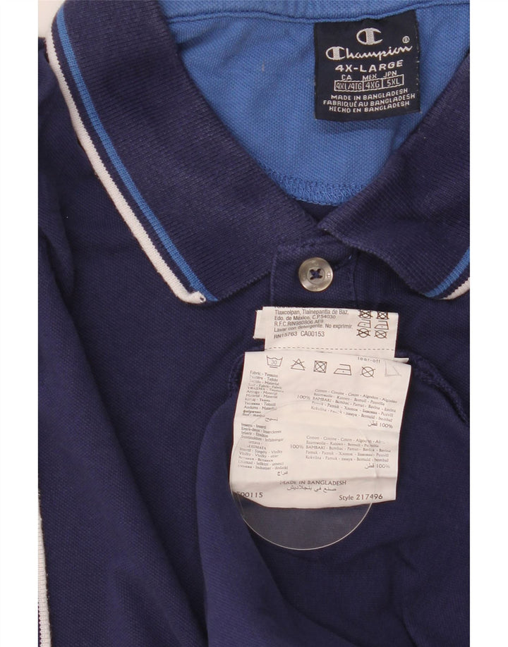 CHAMPION Herren Poloshirt 4XL Marineblau Baumwolle