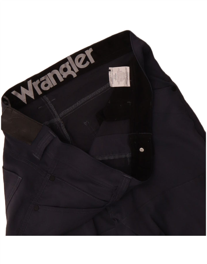 Wrangler Mens Cargo Straight Cropped-Hose W34 L24 Marineblaues Nylon