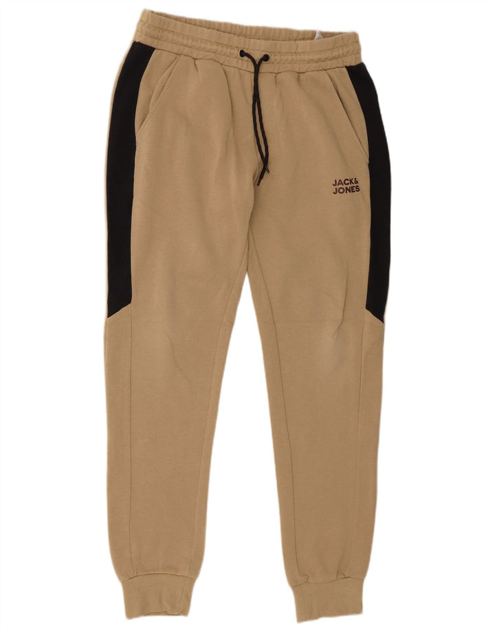 Jack & Jones Herren-Trainingshose, Jogginghose, Mittelbeige, Farbblock