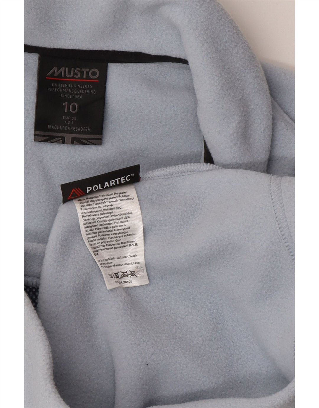 Musto Damen Fleecejacke UK 10 Small Blau Polyester