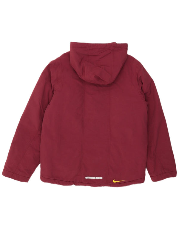 Nike Jungen-Windbreakerjacke mit Kapuze, 14–15 Jahre, XL, Burgunderrot