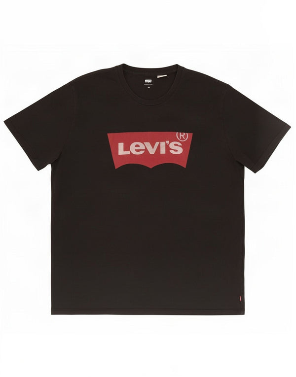 Levi's Herren-T-Shirt mit Grafik, 2XL, schwarze Baumwolle