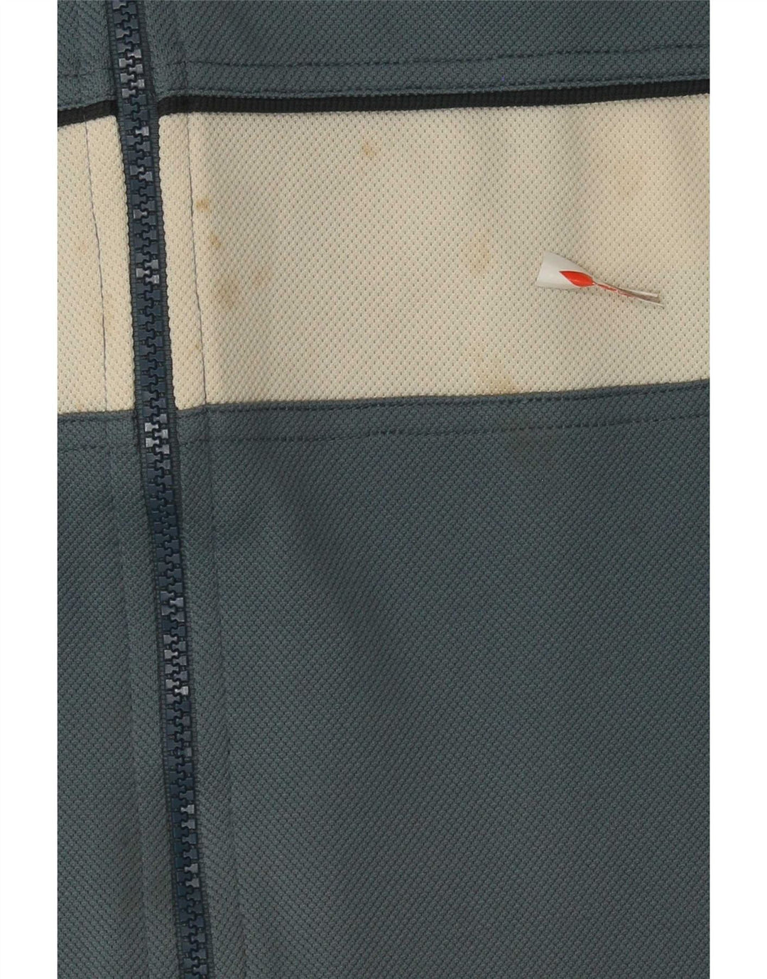 Fila Herren-Trainingsanzugoberteil mit lockerer Passform, großes blaues Farbblock-Polyester