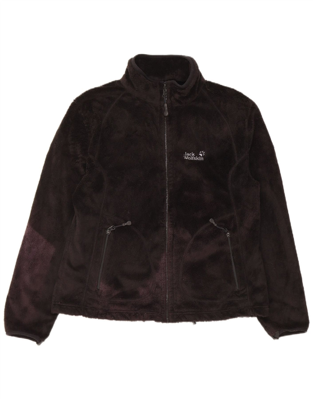 Jack Wolfskin Damen Liner Fleecejacke UK 16 Large Schwarz Polyester