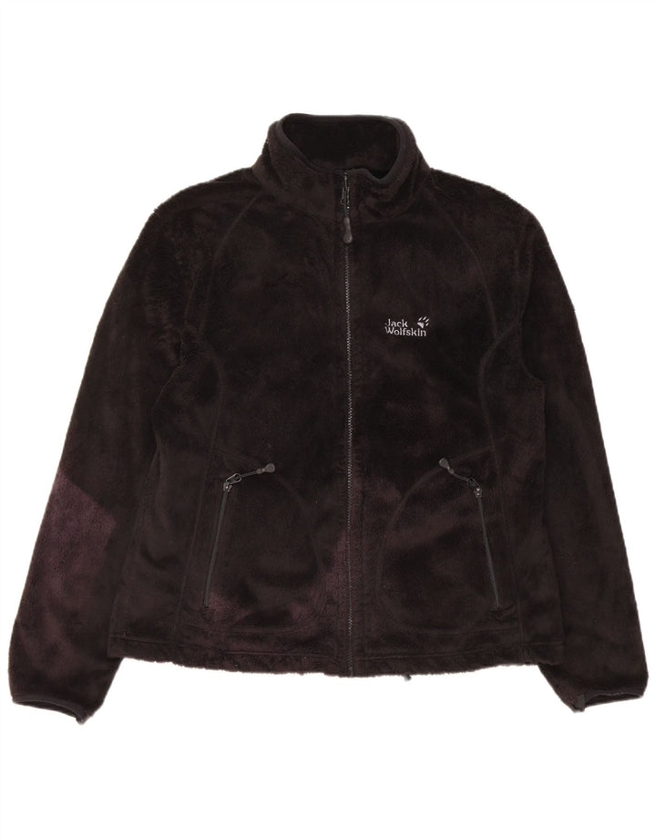 Jack Wolfskin Damen Liner Fleecejacke UK 16 Large Schwarz Polyester
