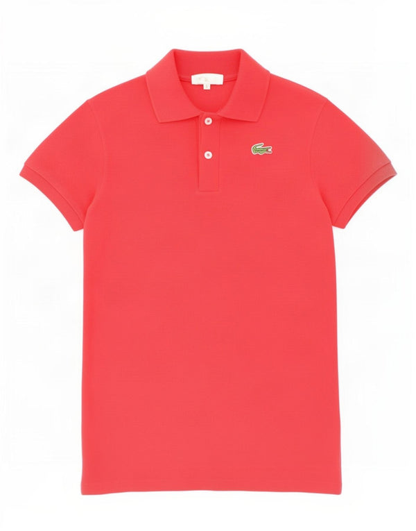 Lacoste Jungen-Poloshirt, 13–14 Jahre, rote Baumwolle