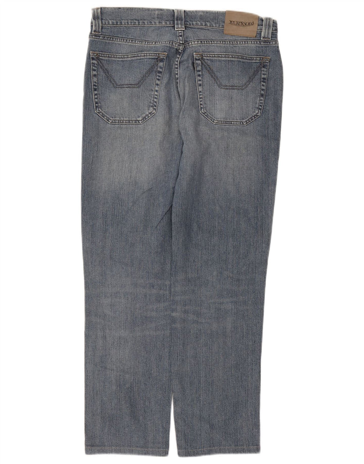 Jeckerson Herren Straight Jeans W33 L29 Blaue Baumwolle