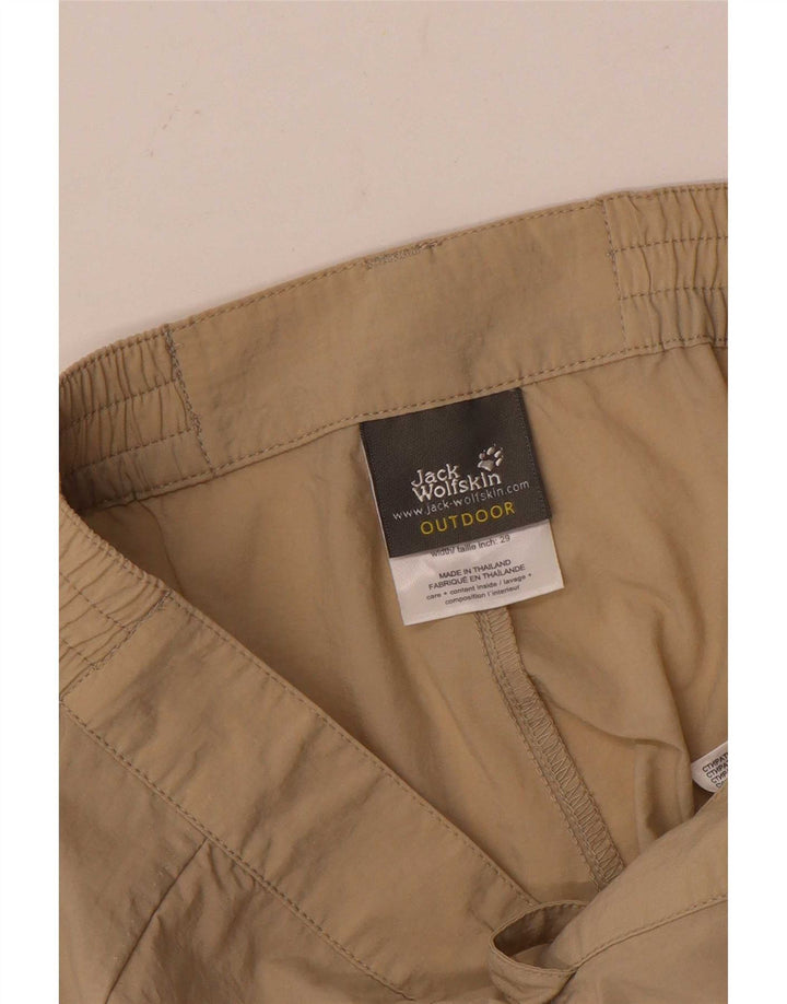 Jack Wolfskin Damen Cargo-Shorts UK 10/12 Small W29 Beige Polyamid
