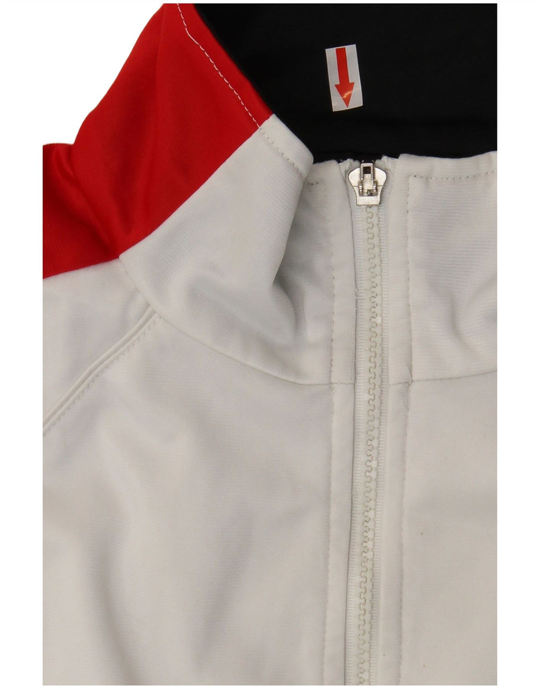 Lotto Herren-Trainingsanzug-Oberteil, Jacke, groß, weißes Farbblock-Polyester