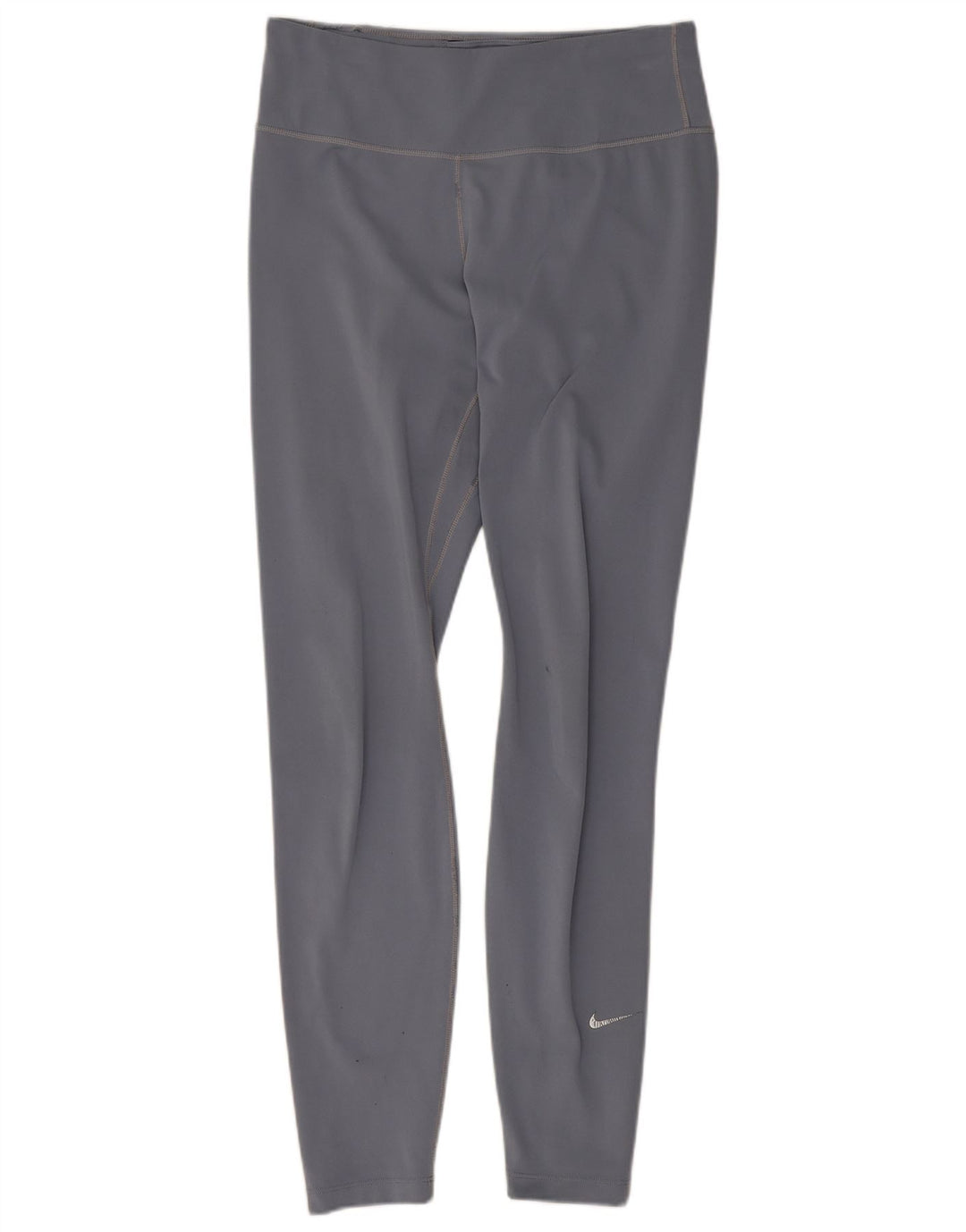 Nike Womens Dri Fit Leggings UK 8 Small Grey Polyester