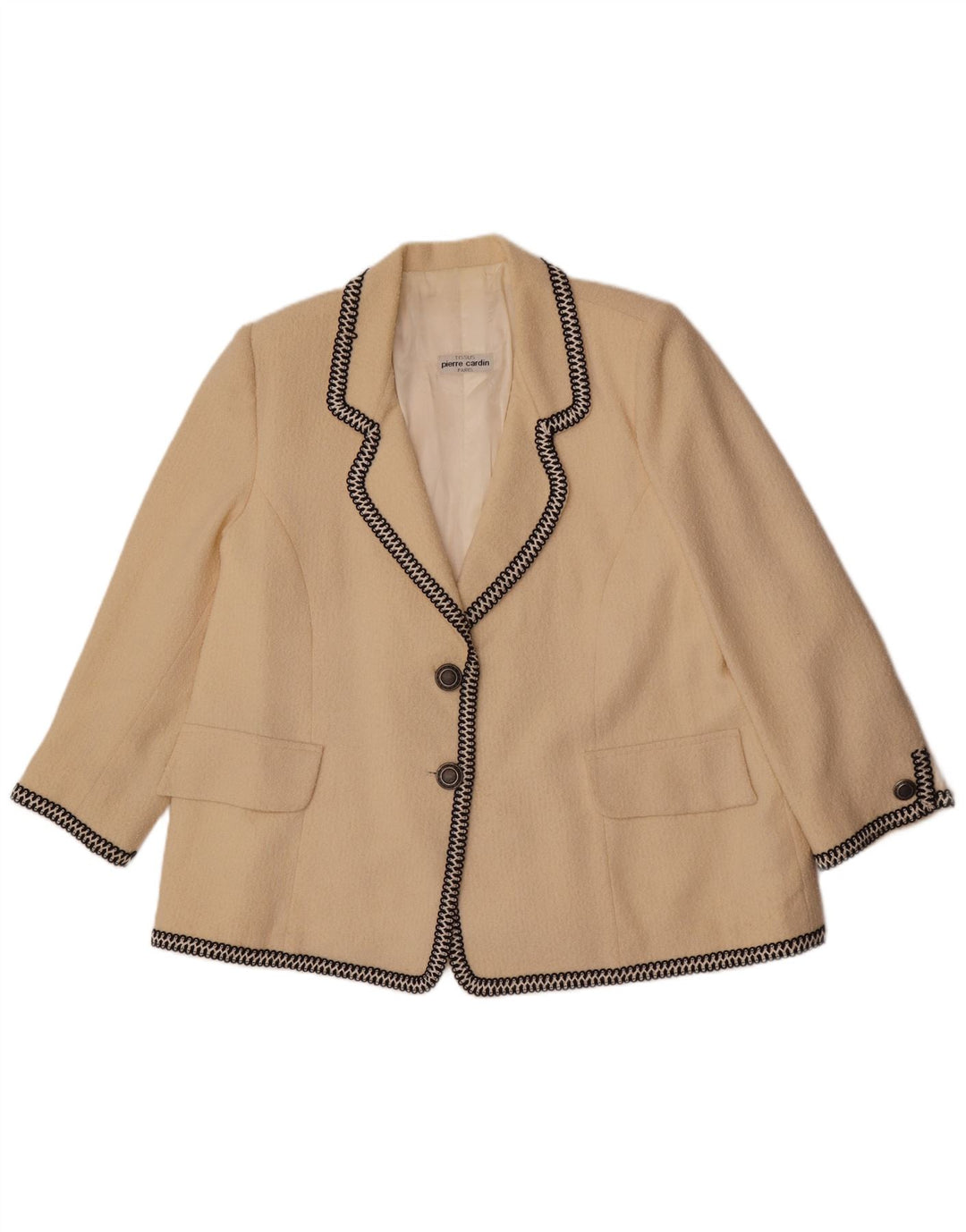 Pierre Cardin Damen 2-Knopf-Blazerjacke UK 14 Large Beige