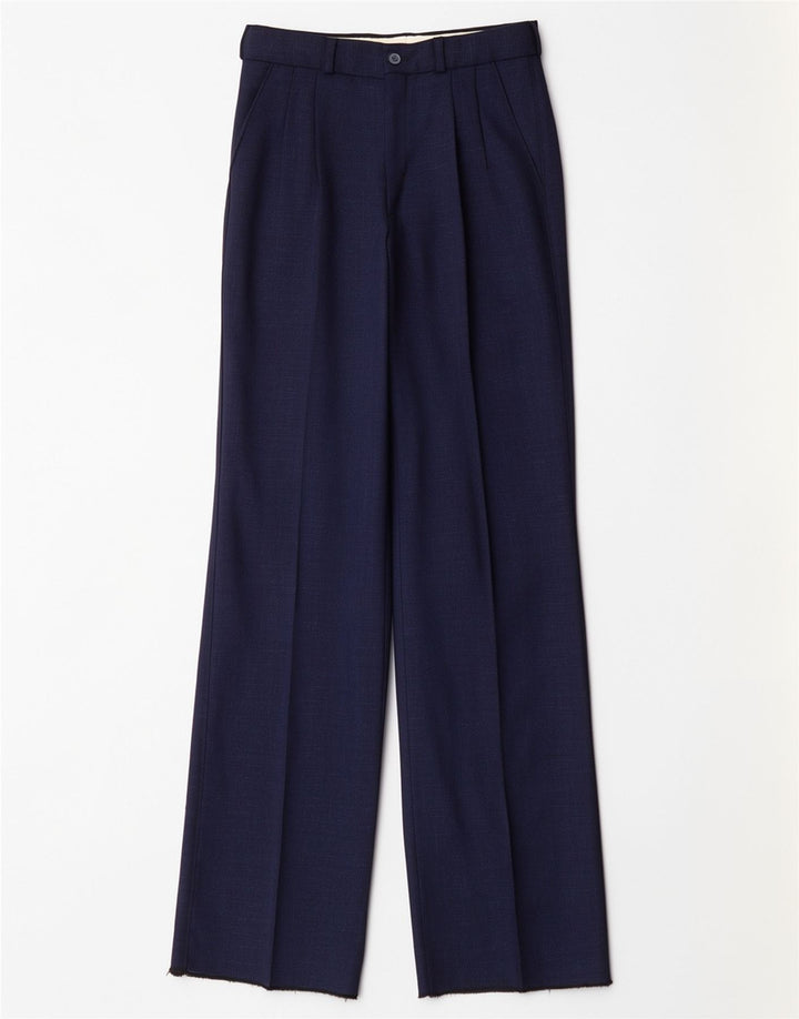Vintage Herren-Anzughose mit Klammern, W25, L35, Marineblau