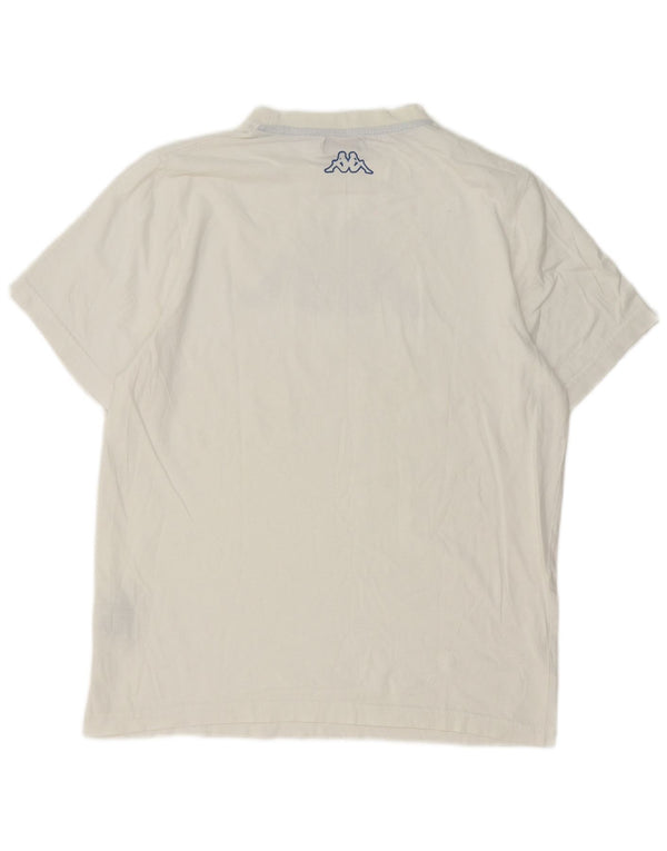 Kappa Herren-T-Shirt mit Grafik, mittelweiße Baumwolle