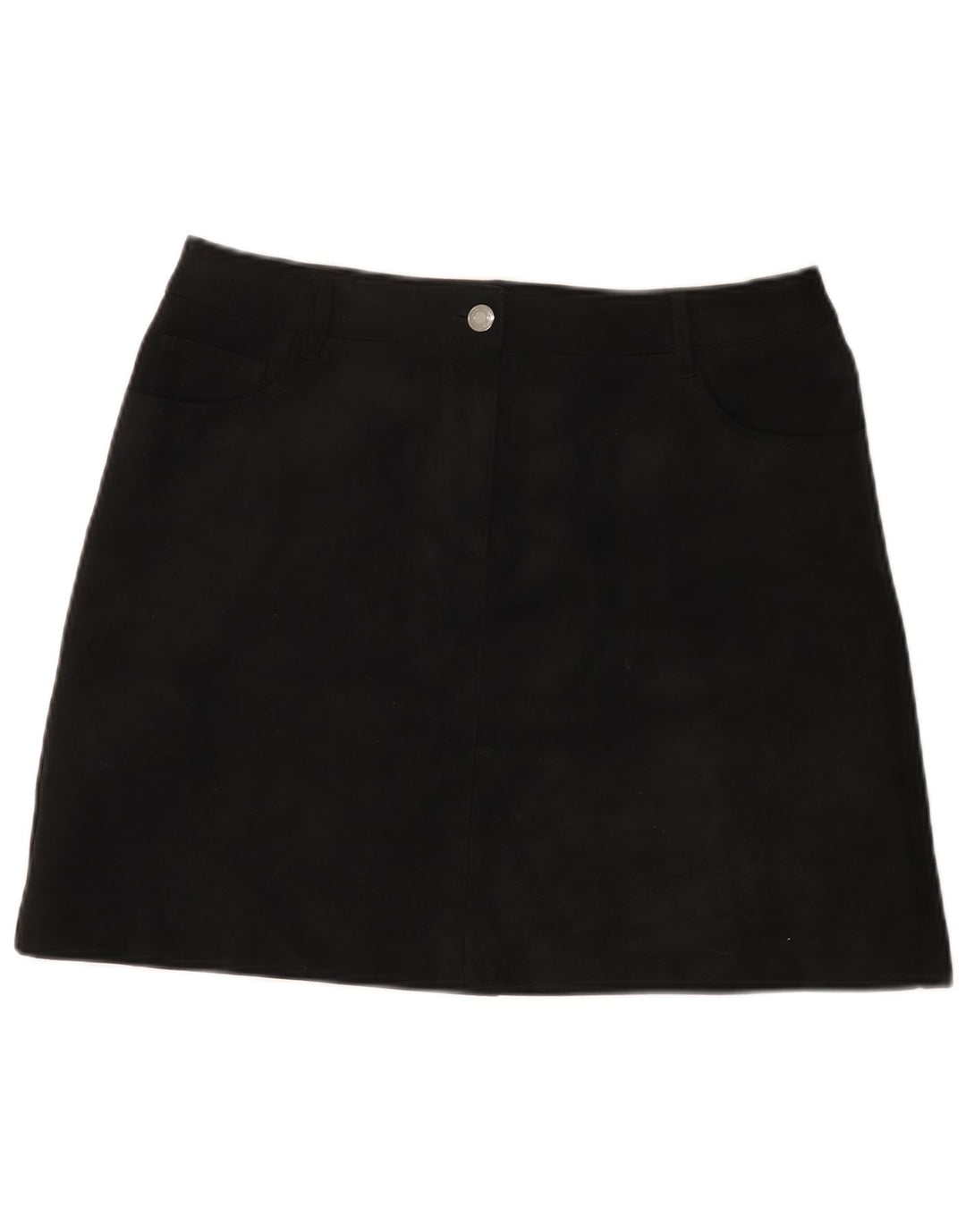 Marks & Spencer Damen Minirock UK 14 Large W32 Schwarz Polyester