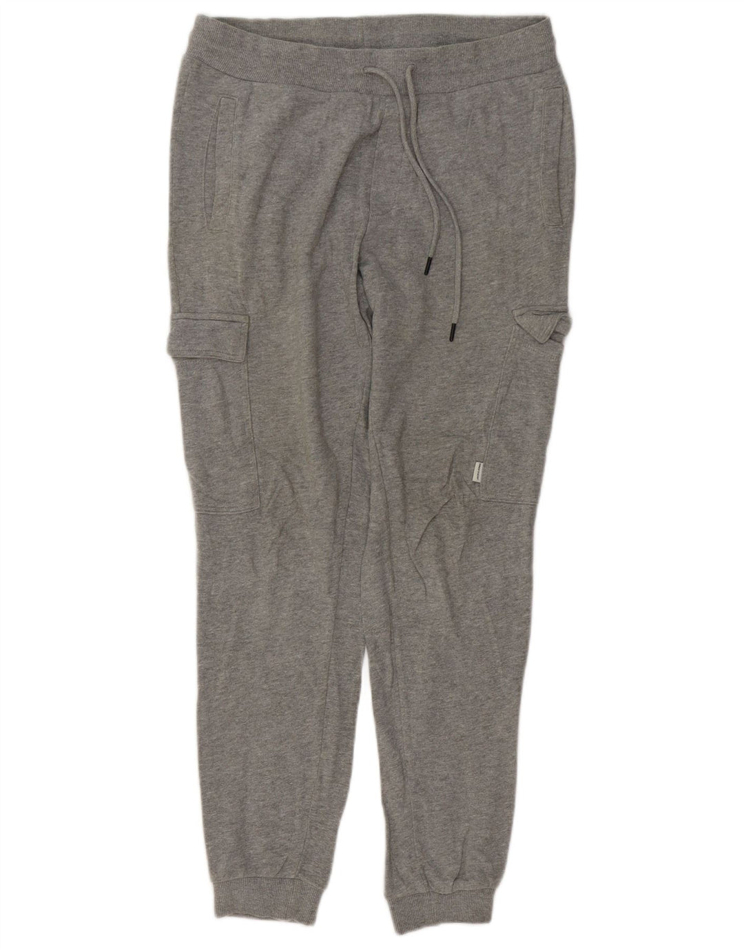 JACK & JONES Herren Cargo-Trainingshose, Jogginghose, mittelgraue Baumwolle