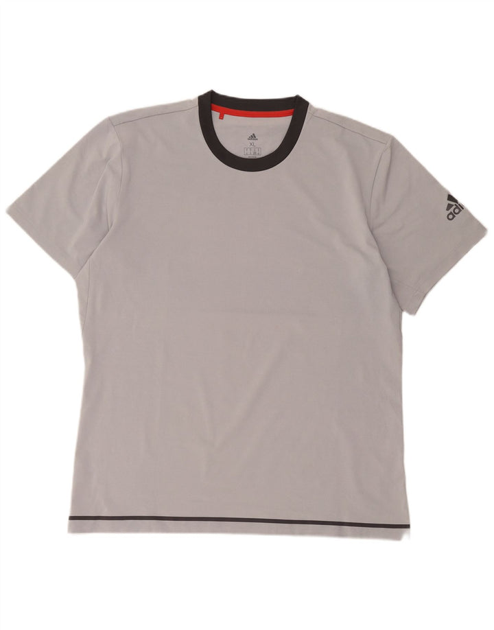 Adidas Herren Grafik T-Shirt Top XL Grau Polyester