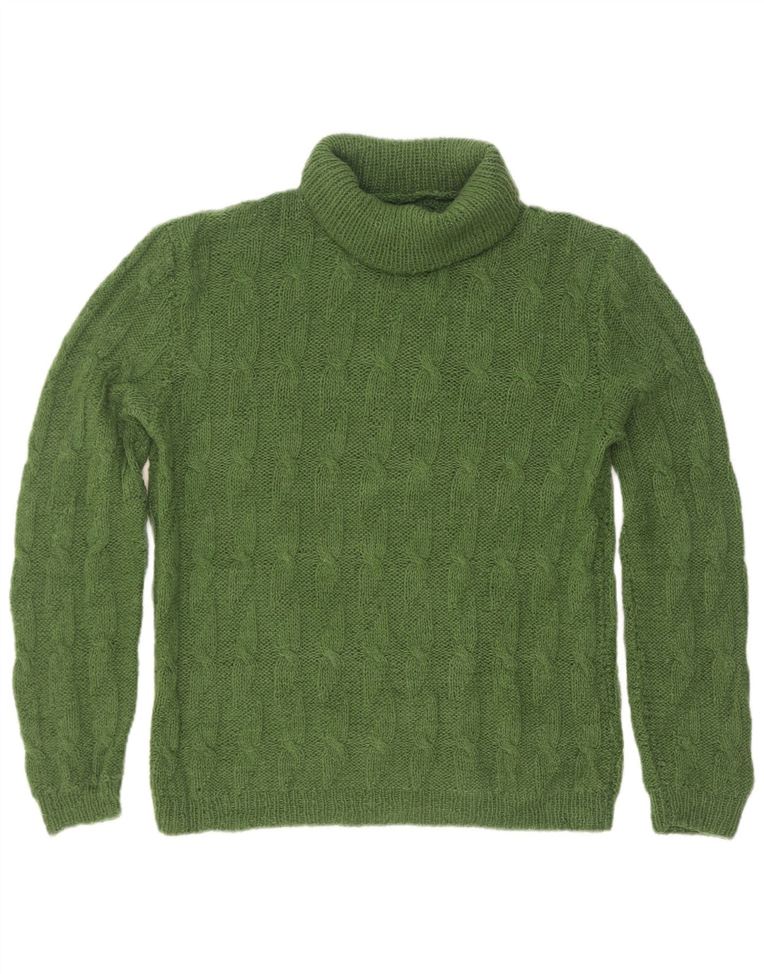 Vintage Herren Rollkragenpullover Pullover Klein Grün