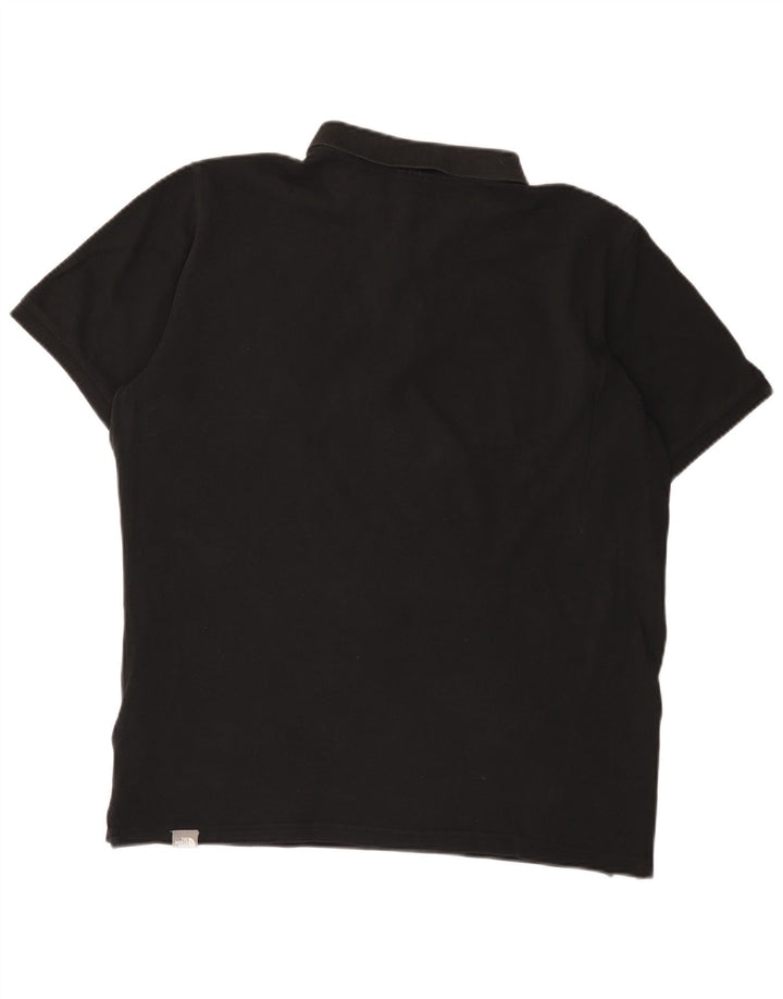 The North Face Herren-Poloshirt, groß, aus schwarzer Baumwolle