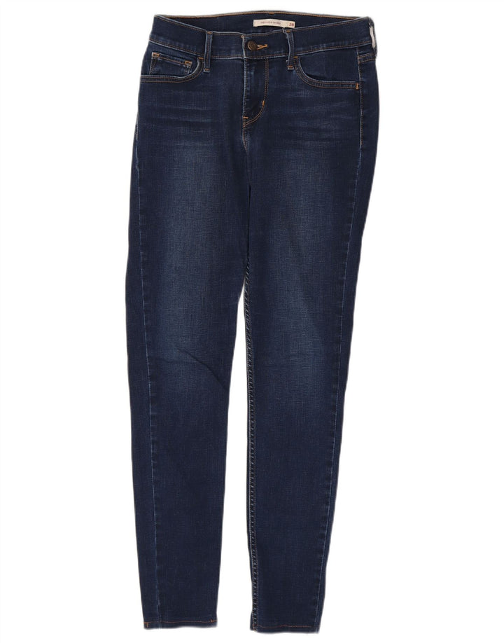 Levi's Damen 710 Super Skinny Jeans W28 L29 Marineblau