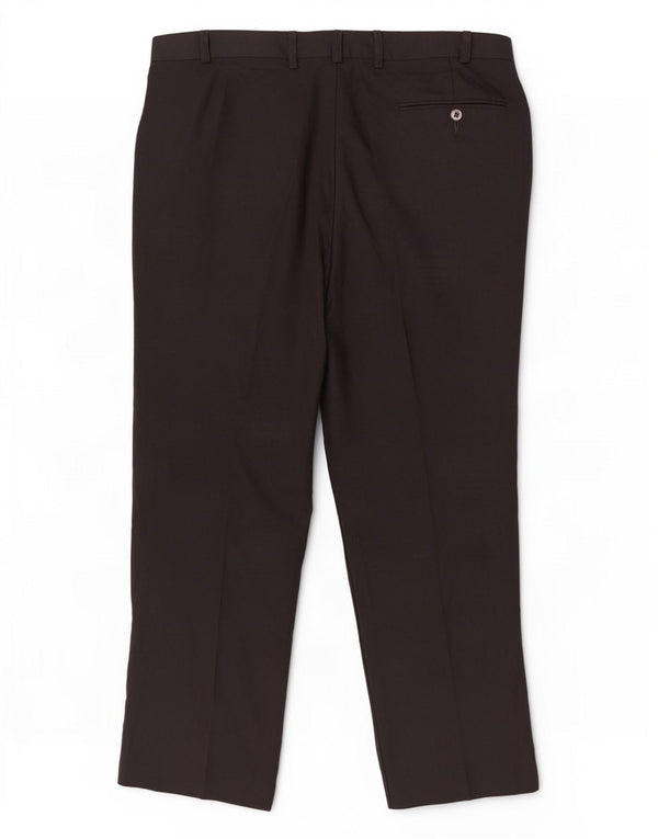 Gerade Herren-Anzughose von Marks & Spencer, W36, L29, Schwarz, Polyester