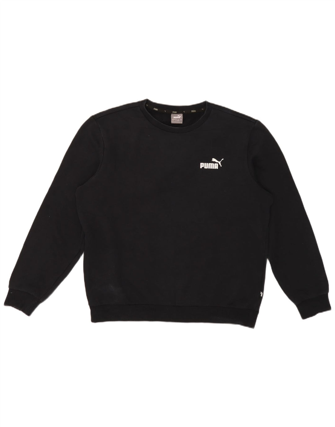 Puma Herren Sweatshirt Pullover Large Schwarz Baumwolle
