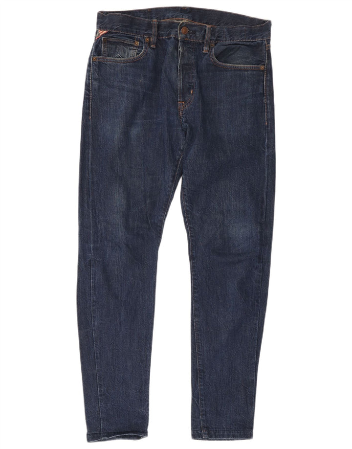 Ralph Lauren Herren Slim Jeans W32 L34 Blaue Baumwolle