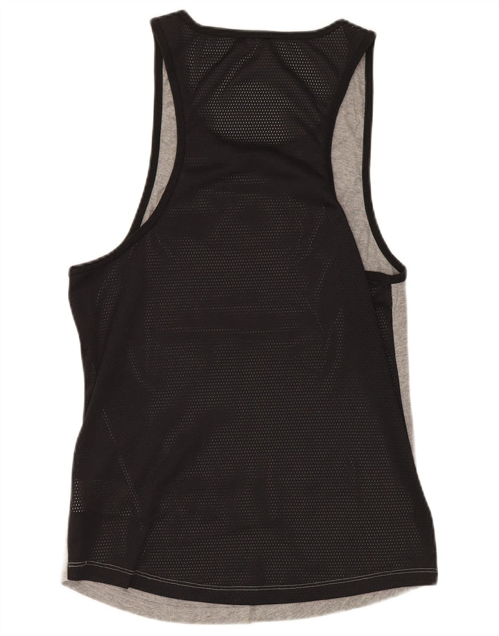 Jack & Jones Herren-Weste mit Grafik, Größe S, grau gesprenkelte Baumwolle