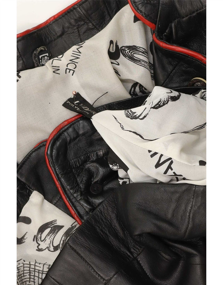 Vintage Damen Blazerjacke mit 3 Knöpfen, EU 40, Mittelschwarz, Patchwork