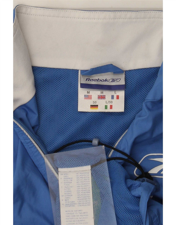 Reebok Herren Weste UK 38 Mittelblaues Colourblock-Polyester