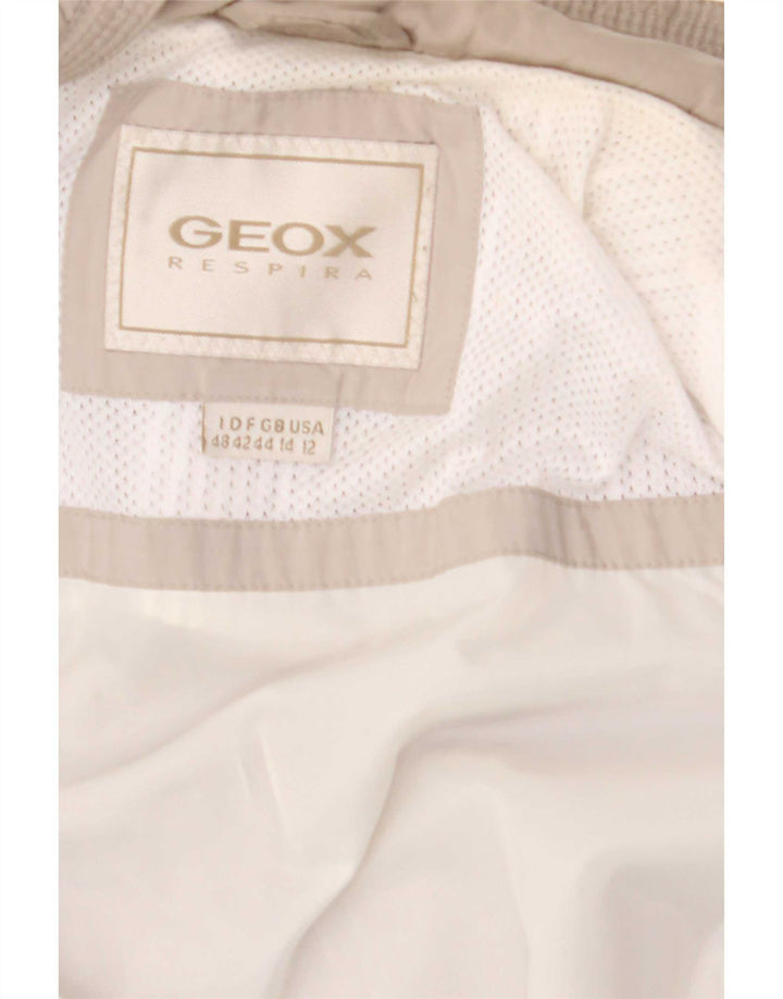 Geox Damen Respira Utility Jacke UK 14 Large Beige Polyester