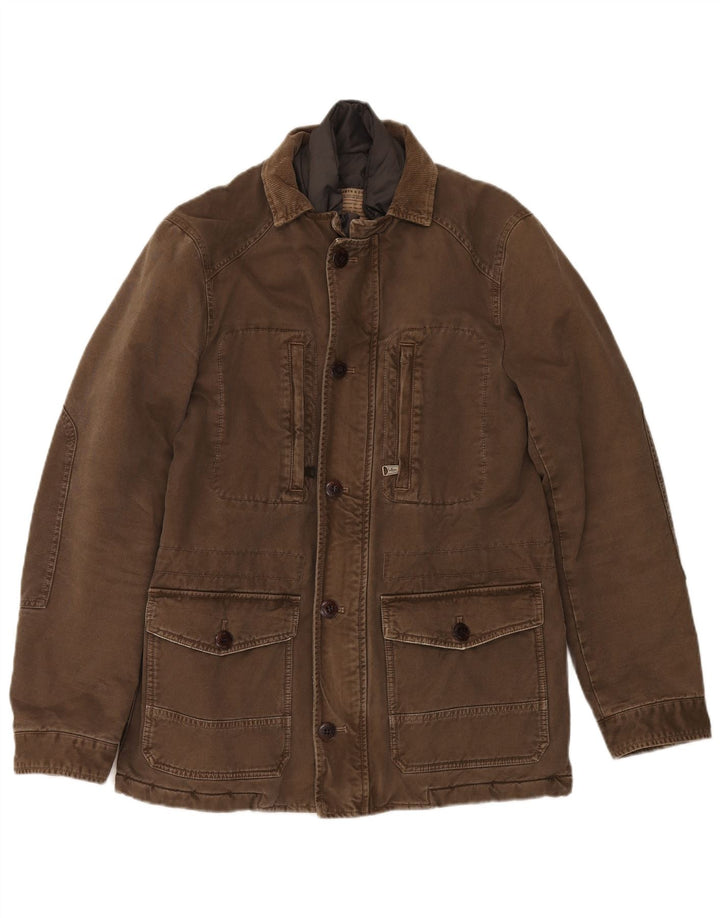 Marlboro Classics Herren Utility-Jacke IT 48 Medium Khaki Cotton
