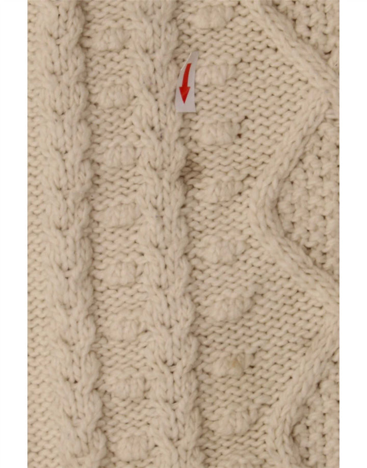 Zara Damen-Pullover mit Rollkragen, übergroß, Größe 40, Beige